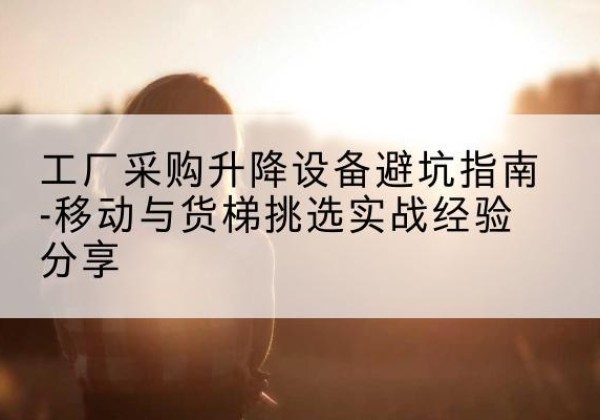 浦口移动式升降机怎么选-工厂采购升降设备避坑指南-移动与货梯挑选实战经验分享